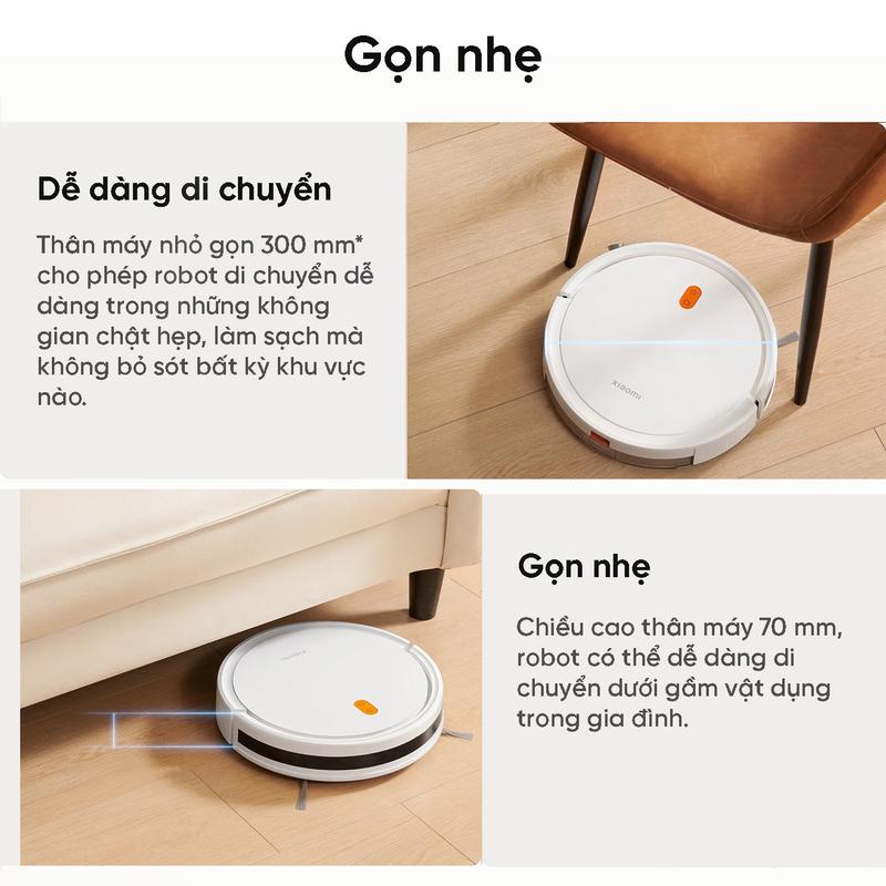 Product Introduction of [DEAL SỐC] Robot hút bụi lau nhà Xiaomi Vacuum E5" - Ba cấp độ hút - Lực hút 2000Pa - Điều khiển giọng nói - BH 12 tháng Máy Hút Bụi Làm Sạch 28