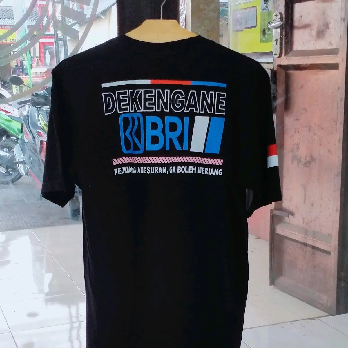 kaos top dekengan bri Santai Sablon