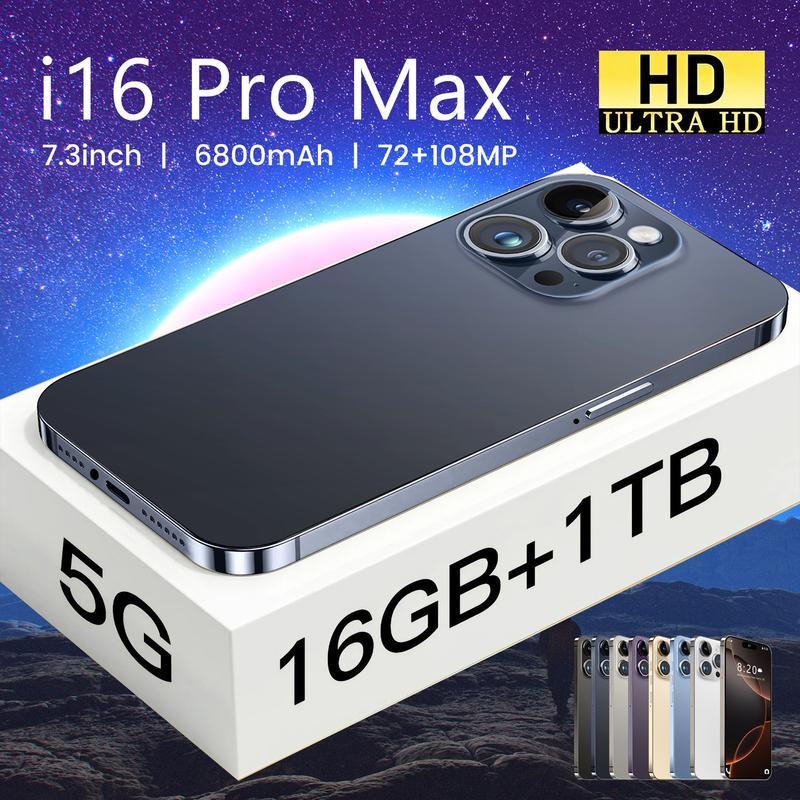 Điện Thoại Di Động, T26 Mobile, Bán Chạy Nhất, i16 Pro Max, Điện Thoại Di Động Xuyên Biên Giới, Bộ Nhớ 16 + 1TB, Hệ Điều Hành Đảo Động, Android 8.1, Điện Thoại Thông Minh Quốc Tế Thương 3
