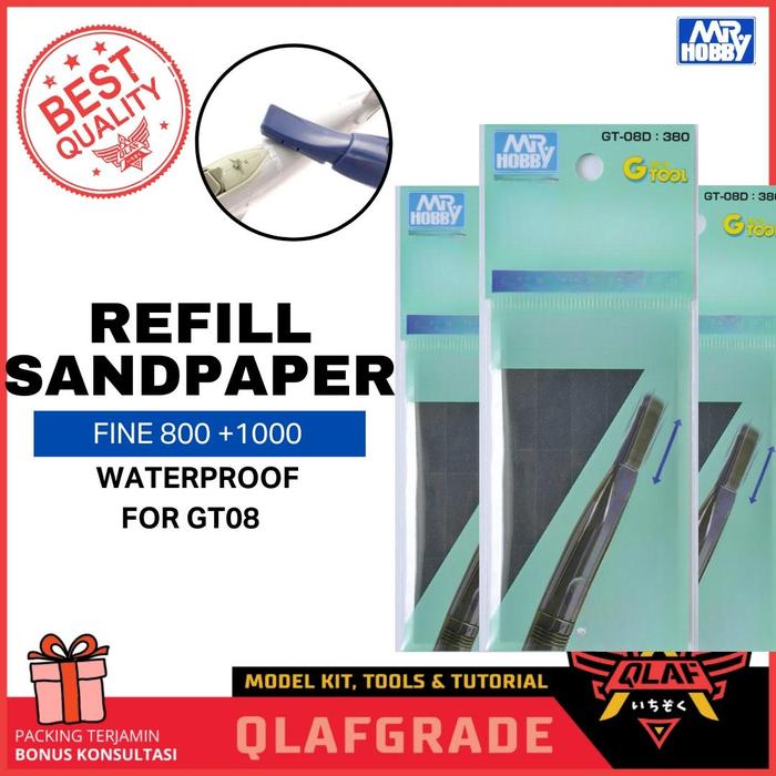 Gambar Waterproof Sandpaper Set FINE 800 . 1000 refill for GT08 - REFILL dari Wahkhilaf Kota Surabaya 4 Tokopedia