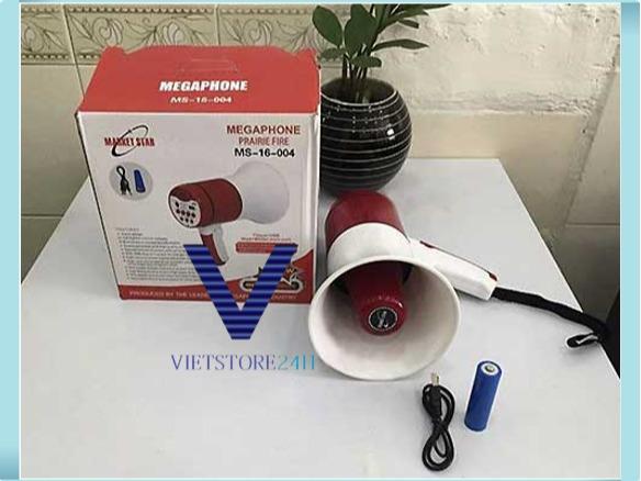 Loa Bán Hàng, Loa Bán Dạo, Loa Phóng Thanh Ghi Âm Phát Lại Cầm Tay Có Cổng Usb MS - 16 - 004
