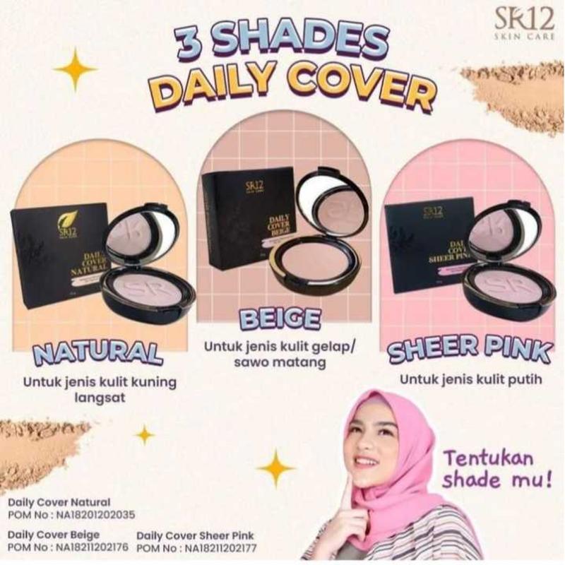 Daily Cover Bedak Padat SR12 Powder Wajah 4