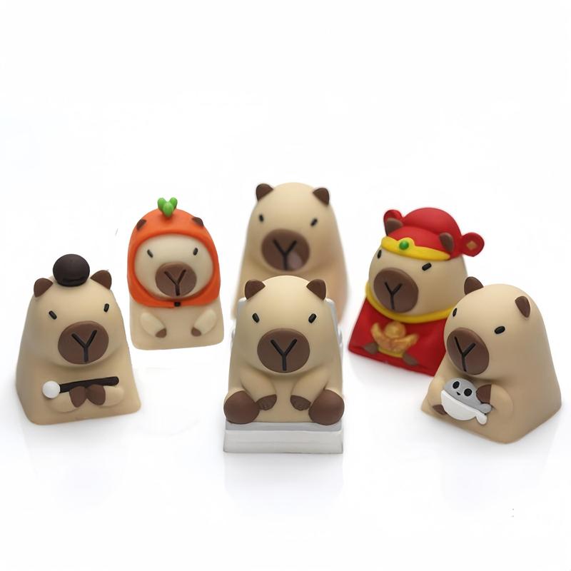 Product Introduction of Cute Animal Design Keycap, 1 Count Durable Keycap, Keyboard Accessories, Fashionable Game Office Accessories for Mechanical Keyboard 5