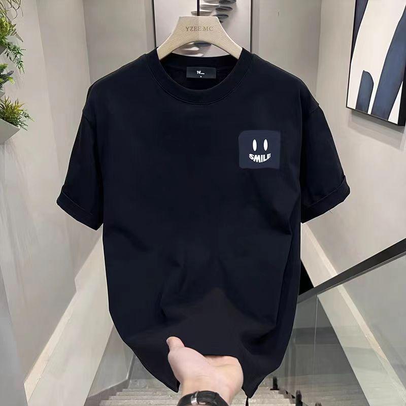 ANDREA Cotton Nguyên Chất Mùa Hè 2024 Phong Cách Mới Đa Năng Ôm Vừa Vặn Hợp Thời Trang Lỏng Lẻo Unisex Cặp Đôi Mặc Phong Cách Sinh Viên Áo Ngắn Tay In Hình Áo Phông Giao Hàng Nghệ Thuật Thêu Hoa Nhẹ Nhàng Áo Sơ Mi Trắng Ướt Cho Nữ 1