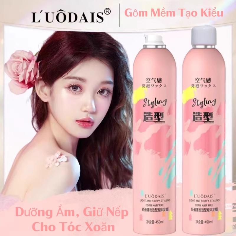 Gôm Mềm Loudais 450ml Giữ Nếp Tóc Nữ Keo Bọt Dạng Mềm Tạo Kiểu Dưỡng Tóc Và Giữ Nếp Tóc Uốn Xoăn Bồng Bềnh Đẹp Tự Nhiên