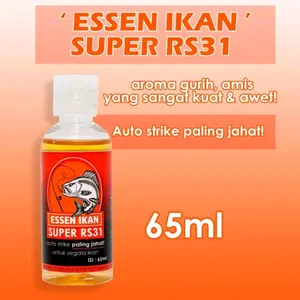 RS31 Essen Ikan Super - Essence Pancing Aroma Gurih & Amis Untuk Babon Ikan Mas, Lele, Tombro, Bawal, Nila, Bandeng, Patin, Belanak, Belut, Sidat, Baramundi, Kakap Paling Gacor. Essen Jahat Untuk Galapung, Galatama Indukan. Umpan Mancing