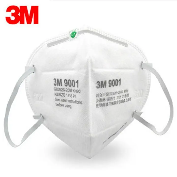 Combo 5 Khẩu trang 3M 9001.Chống hoá chất, Bụi nano PM2.5, Vi khuẩn, Virus, lọc độc.