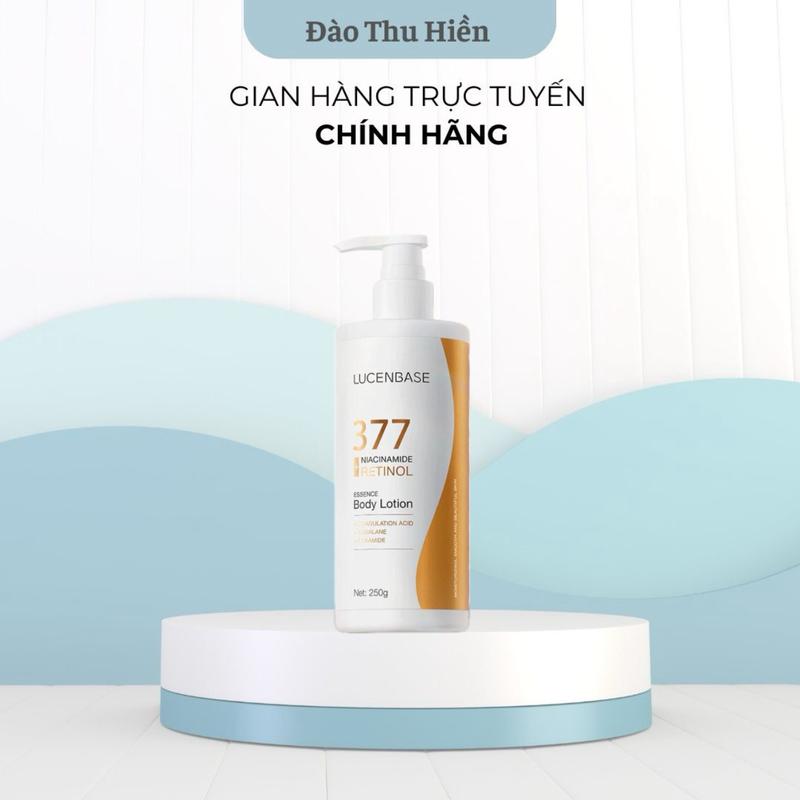 Sữa Dưỡng Thể 377 Niacinamide Retinol LUCENBASE Hỗ Trợ Sáng Da, Hỗ Trợ Dưỡng Ẩm Làm Mịn