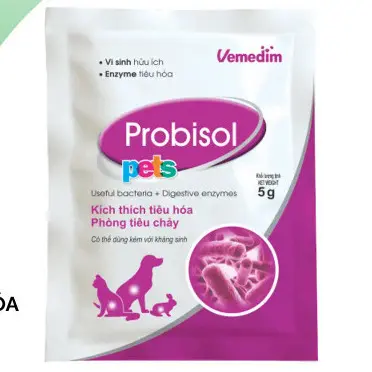 PROBISOL - MEN TIÊU HÓA CHO CHÓ, MÈO CUNG CẤP VI SINH HỮU ÍCH, ENZYM VÀ BETA GLUCAN (5G)
