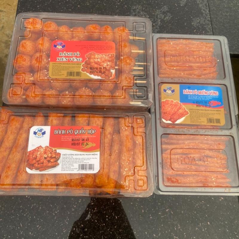 Combo 3 Hộp Bánh Pò Quẩy hộp Bánh pò xiên vừng Bánh pò miếng vừng Loại Ngon