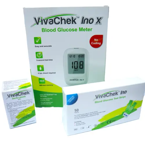 GLK - COMBO 3 GỒM 1 VIVACHEK INO X + 50 QUE THỬ VIVACHEK INO + 50 KIM VIVACHEK INO TRỌN GÓI, ĐẦY ĐỦ, BẢO HÀNH TRỌN ĐỜI. 0