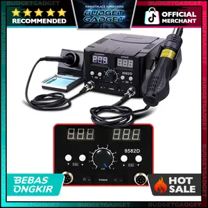 Mypovos Soldering Station 2 in 1 Solder + Hot Air Heat Gun 750W - 8582D