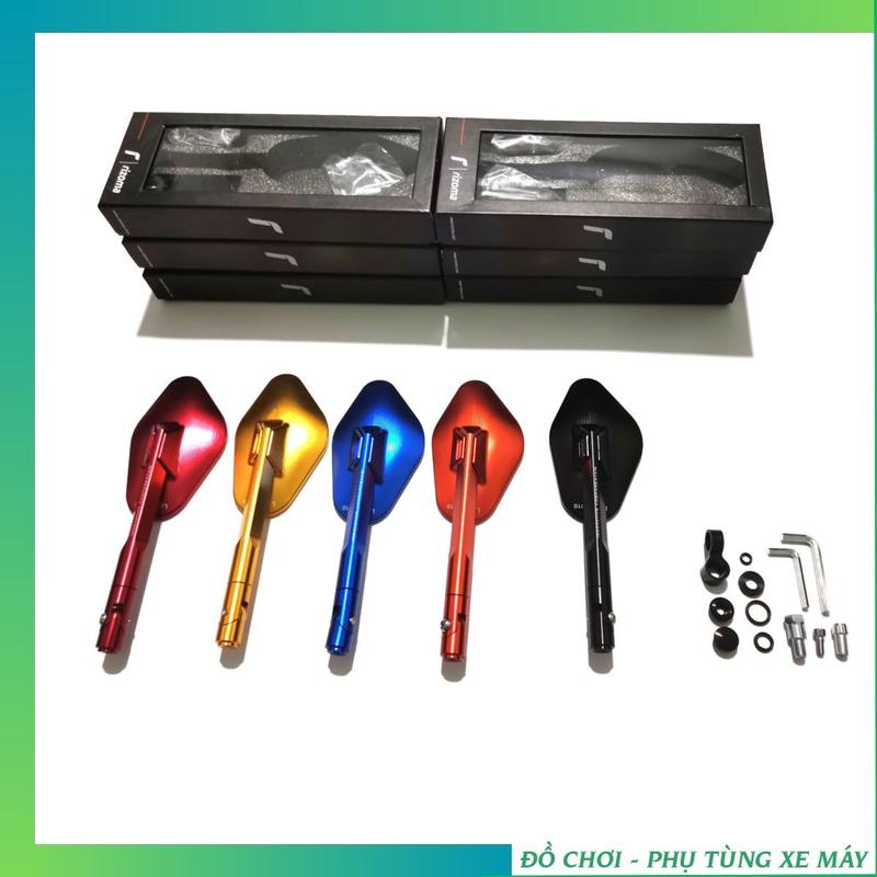 Kính chiếu hậu RIZOMA ELISSE FULL MÀU kèm chế xoay 360 độ, gương xe máy ( giá 1 cái )