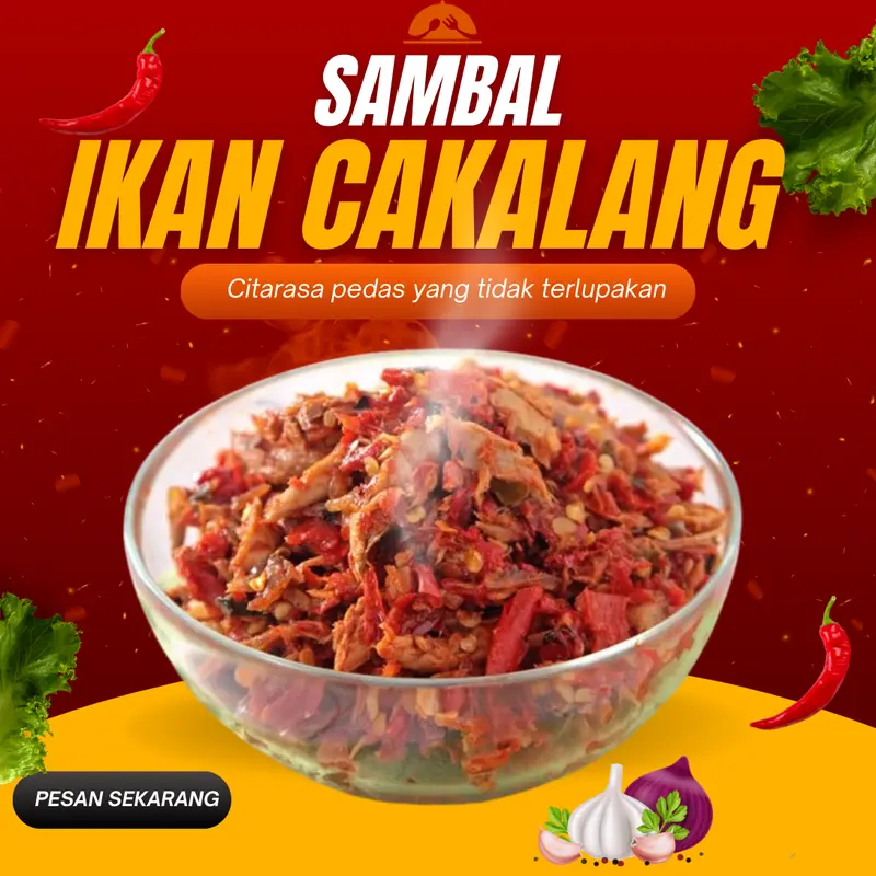 Sambal Cakalang Asap Dabu " mpok ningsih " - 120 Gram Food Ikan 0