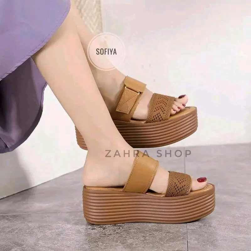 TERBARU SANDAL SOFIYA RAJUT BAN2 / BEST SELLER SANDAL SOFIYA / SANDAL WANITA SOFIYA / WEDGES WANITA SOFIYA TERMURAH / WEDGES SOFIYA / WEDGES WANITA / SANDAL SOFIYA KEKINIAN STYLISH / SANDAL WANITA KEKINIAN