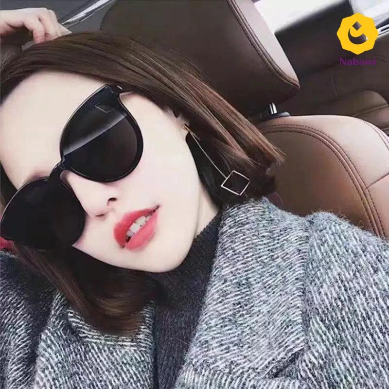 Kacamata Cewek Oval Korea Kacamata Hitam Bahan Plastik Eyewear Sunglasses Perlengkapan Haji Umroh 1