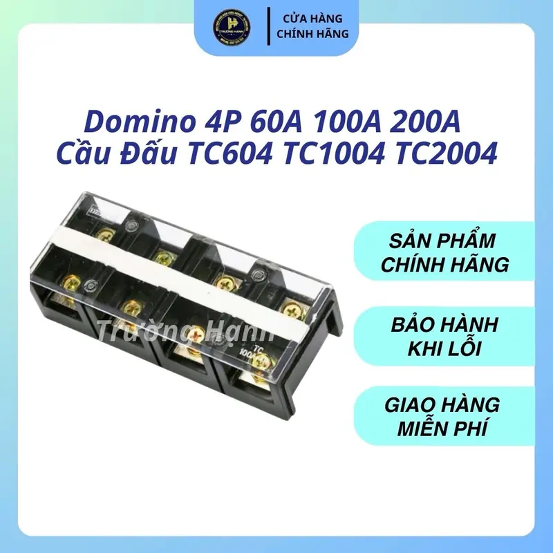Cầu Đấu Điện Domino 3 Pha 4 Cực 60A/100A/150A/200A 0