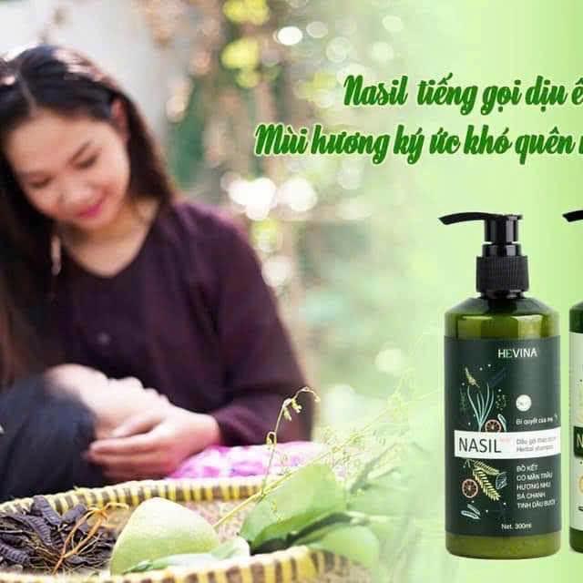 Dầu gội thảo dược Nasil bưởi ngăn rụng tóc và kích thích mọc tóc - Dưỡng Tóc, Women #Hevinabíquyếtcủamẹ 3