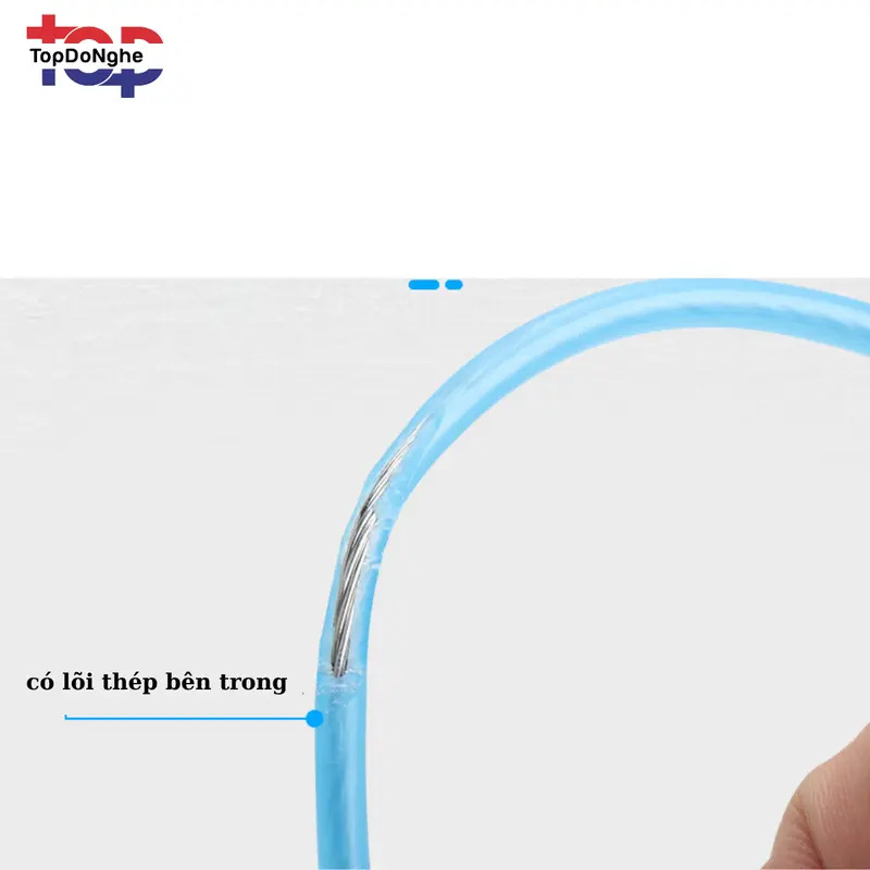 Dây mồi luồn cáp dây điện màu đồng đầu có bánh xe luồn ruột gà, ống ghen 5M, 10M,15M,20M,25M 3