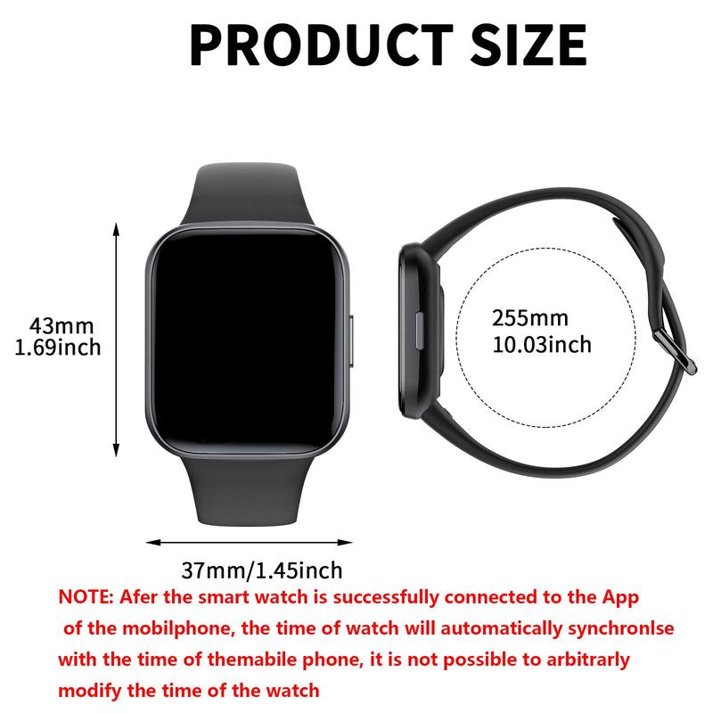 Product Introduction of Smart Watch with Wireless Calls/Dial, Multiple APP Reminders, Sports Watch with Custom Wallpaper, Watch for Men & Women, Compatible with iPhone/Android 4
