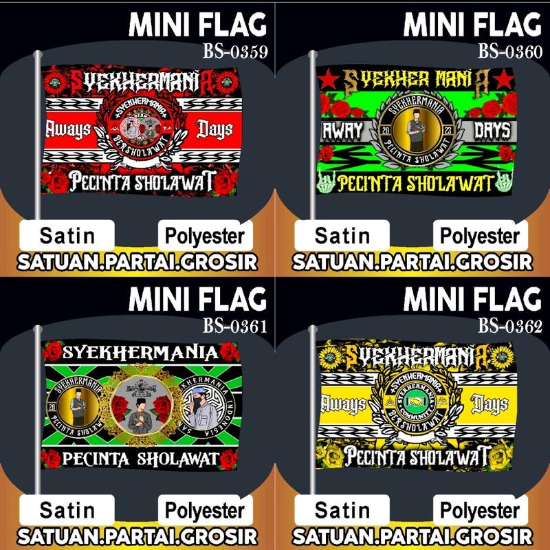 Bendera Syekhermania V80/Bendera Majelisan/Bendera Desain Terbaru/Bendera Custom 0