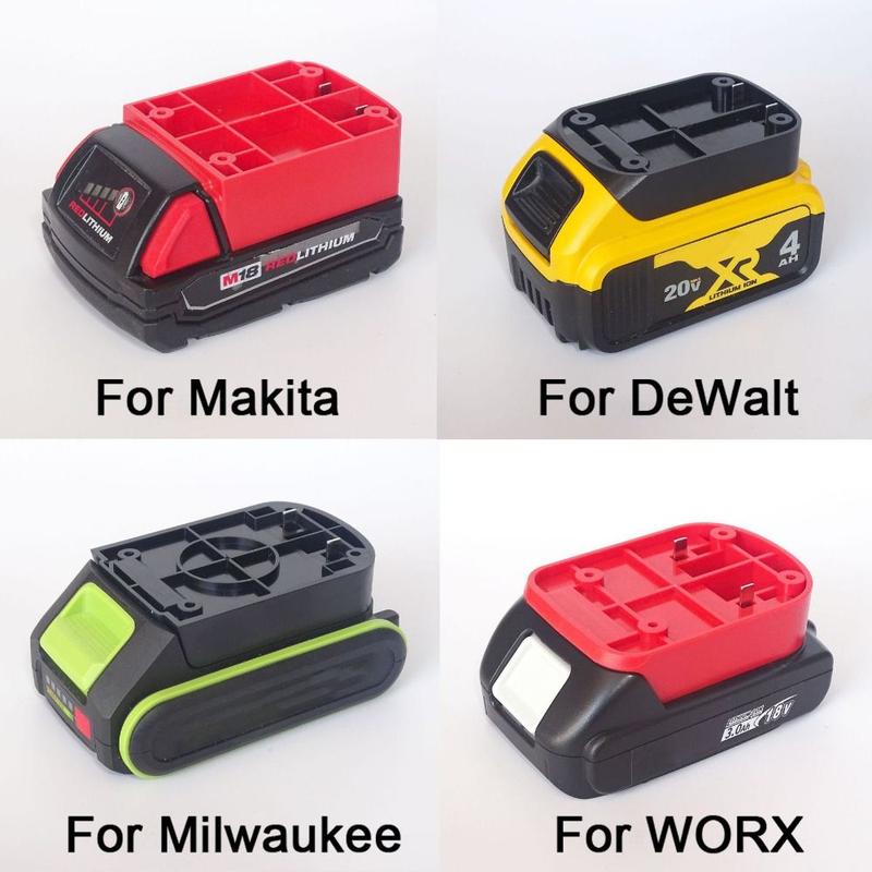 Product Introduction of Penyesuai DIY ABS, Mudah Alih dan Tahan Lama, Penyambung Bateri, Aksesori Alat, untuk Bateri Litium Makita / DeWalt / WORX / Milwaukee 18V 13