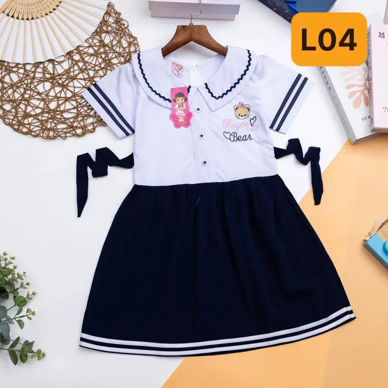 LT01- Váy Liền Thân cho bé gái cấp 1-Đồng phục học sinh 2
