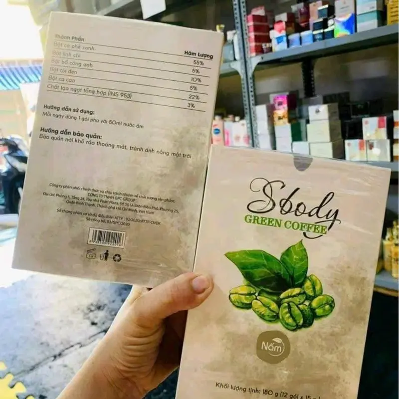 Cà phê nấm sbody hộp 12 gói  Cafe 2