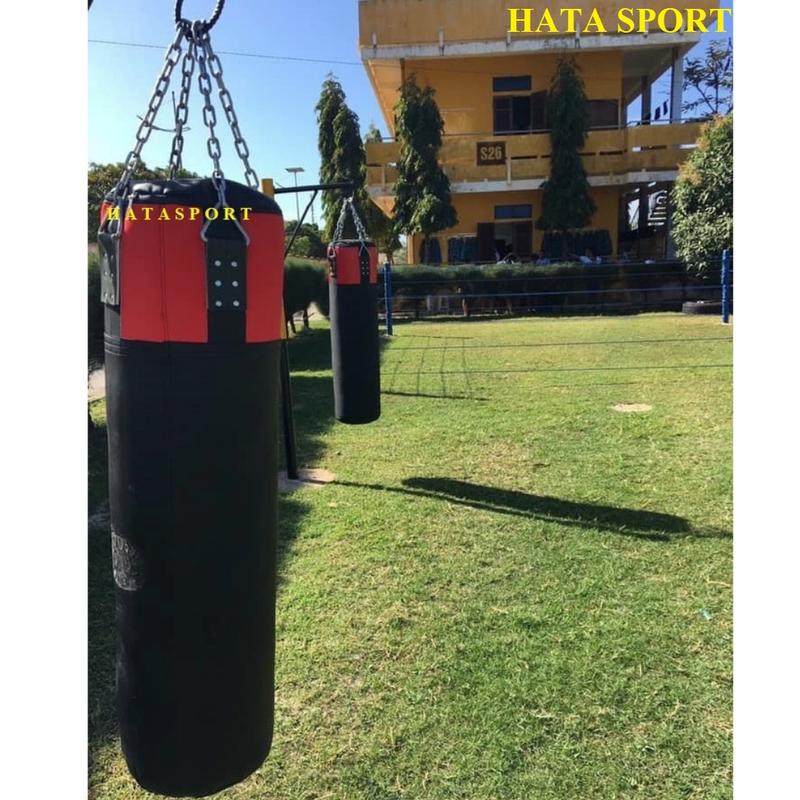 Bao đấm bốc boxing đã nhồi hoàn thiện dây xích cao cấp HATA SPORT 9