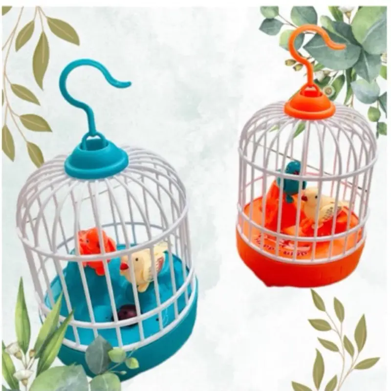 ￼Đồ Chơi Lồng Chim Hót, Lồng Chim Cảm Ứng Tiếng Vỗ Tay Toy Voi Pin 0