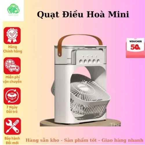 Sale Quạt Phun Sương Mini 600Ml Có Khay Chứa Đá Kiêm Đèn Ngủ Có Chế Độ Hẹn Giờ Tiện Lợi Cho Mùa Hè Led Phụ Kiện quạtphunsương hơinước Mobile