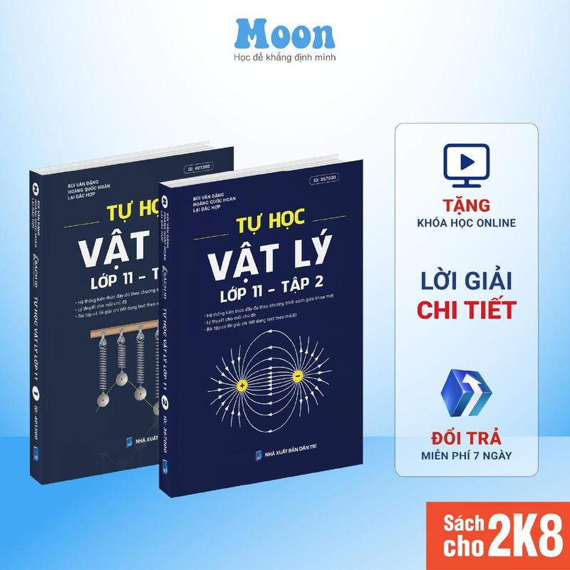 Sách tự học vật lý lớp 11 chương trình mới moonbook