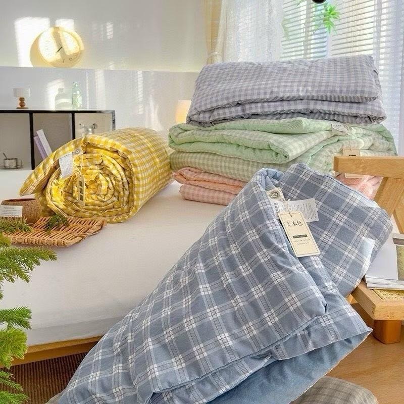 CHĂN HÈ COTTON ĐŨI XƠ ĐẬU NÀNH 3
