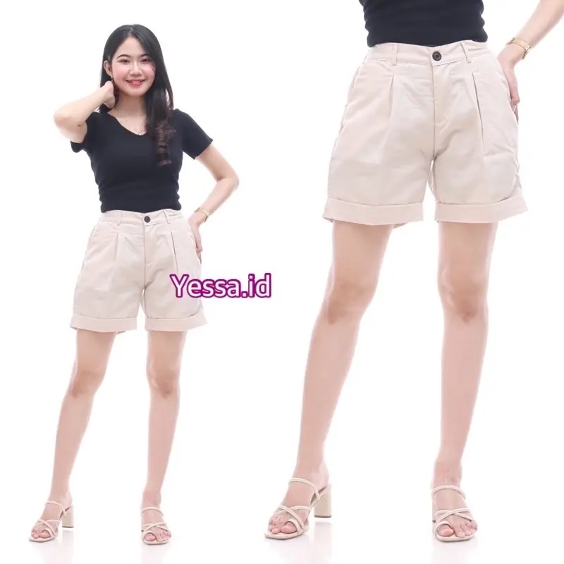 CELANA PENDEK WANITA KATUN CELANA SANTAI CELANA PREMIUM CELANA RUMAHAN Santai womens short 1
