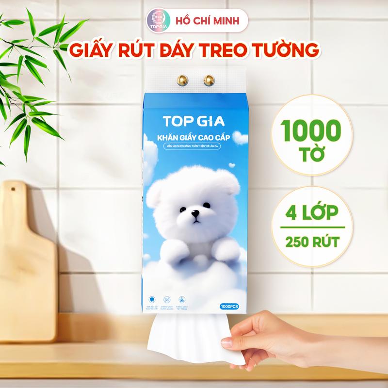 DEAL LIVE 1 bịch Khăn giấy cao cấp GIA GIA Topgia Giấy ăn khăn giấy phòng bếp VN LTG68