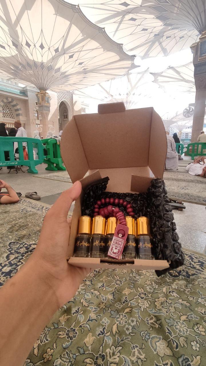Parfum Kasturi Kijang 10 Botol + Bonus Tasbih 100% Original Import Non Alkohol Parfum Arab Aroma Menenangkan Cocok untuk Shalat , Ibadah dan Majelis