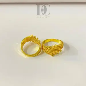 Cincin lapis emas 24 Karat- kristal asli 100%.anti luntur awet di pakai harian!!!
