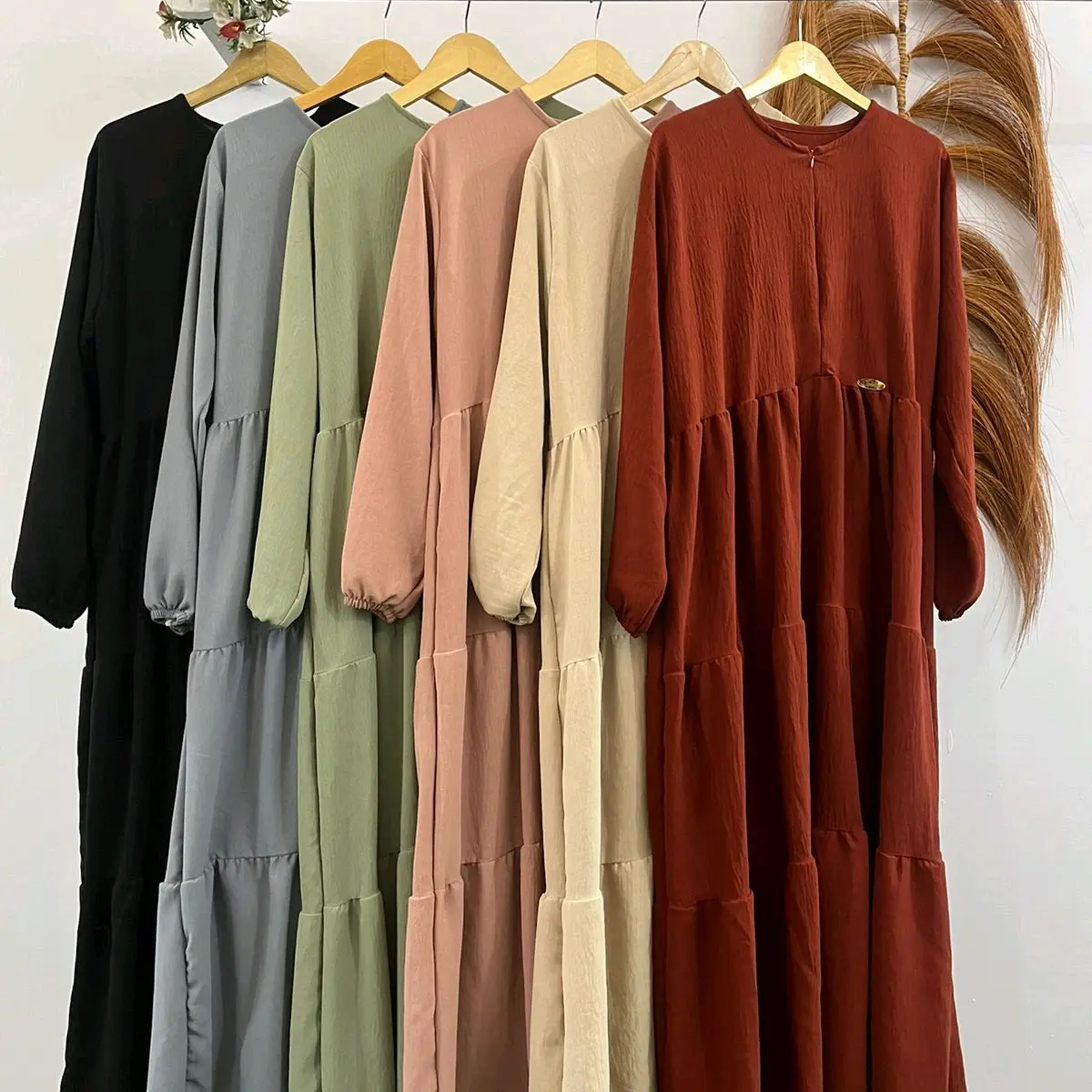 Tans Store - Gamis Lebaran Tinaku Gamis Crinkle Elegant dan Nyaman Gamis trend