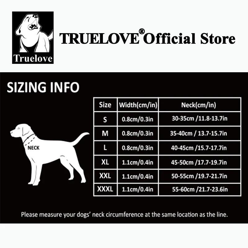 Truelove Pet P-Collar New Strong Metal Stainless Steel Nylon Braided Large Rope Training Dog Premium Designer Luxury TLC5374 4