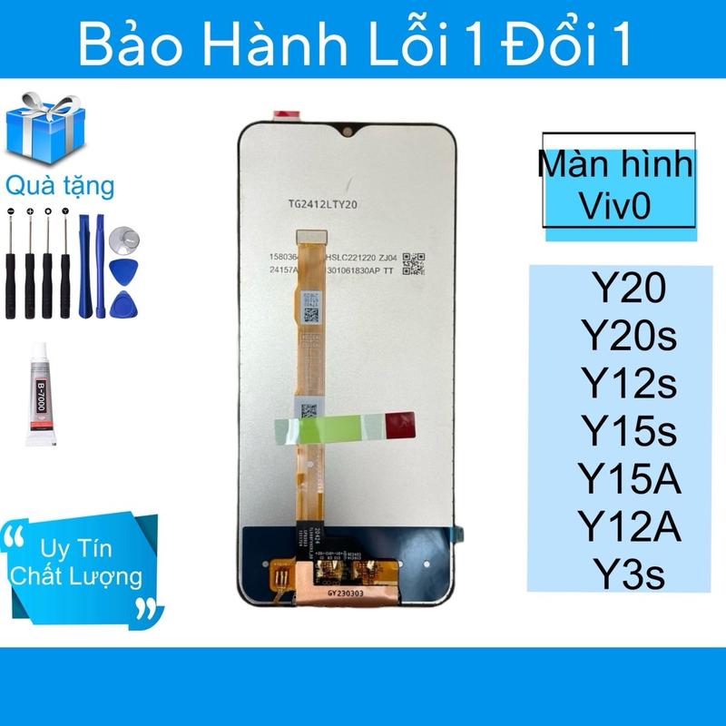 Màn hình thay thế cho Vivo Y12A Y15S Y15A Y20 Y20s Y12S kèm bộ tua vít+ keo dán