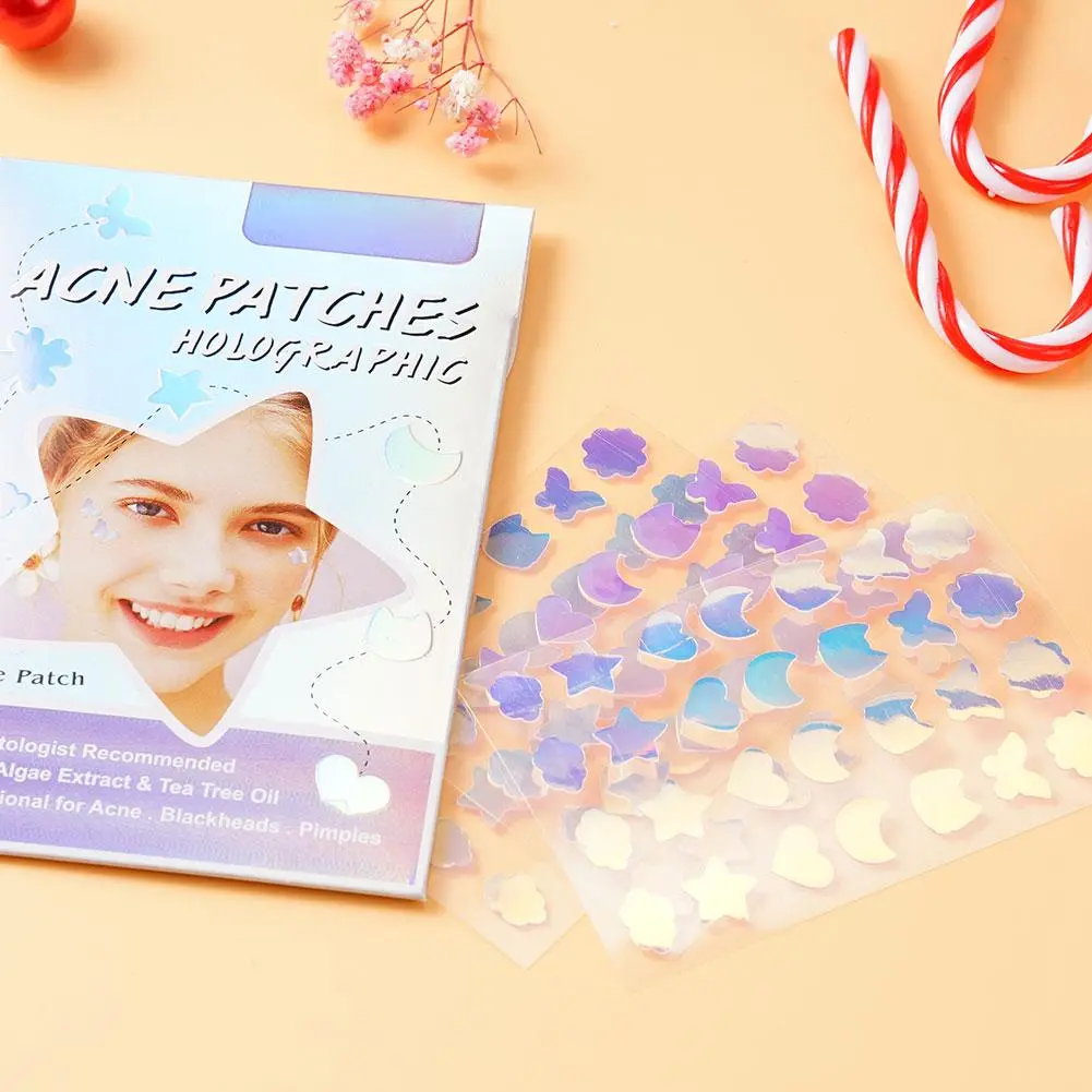 84Pcs Cute Colorful Pimple Patch Relieve Pimple Acne Concealer Patch Breathable Pimple Colorful