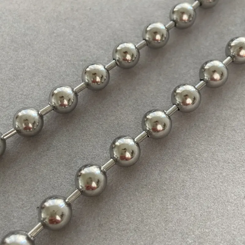 Vòng Cổ Bóng Lớn Cho Nữ, Trang Sức Punk, Hạt Hợp Kim 7.5Mm, Dây Chuyền Xương Đòn, Vòng Cổ Liên Kết, Quà Tặng Cho Nam Và Nữ 7