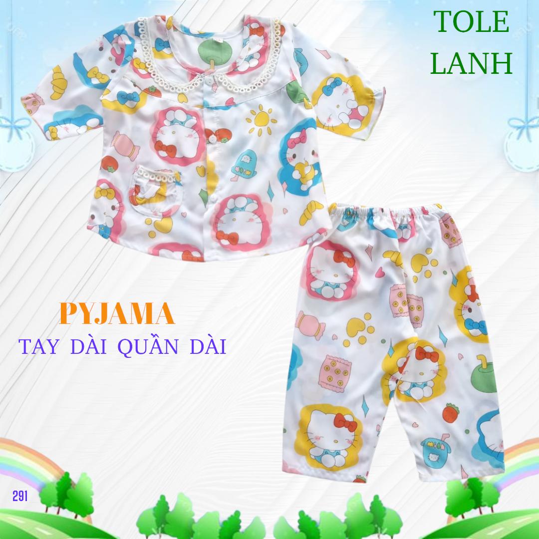 Bé gái QDTD pijama bâu sen lô 291 1-10
