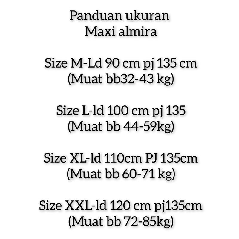 Product Introduction of MAXI ALMIRA / 4 UKURAN / M / L / XL / XXL / GAMIS KONDANGAN / GAMIS TILE MUTIARA / FASHION GAMIS WANITA Panjang Dalaman Muslim Pita Dress Pesta Kombinasi Remaja 0