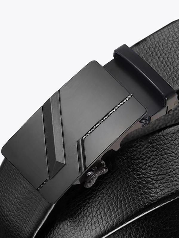 Men's Automatic Buckle Business Belt, Casual PU Leather Belt, Minimalist Belt For Young People, Without Box 6