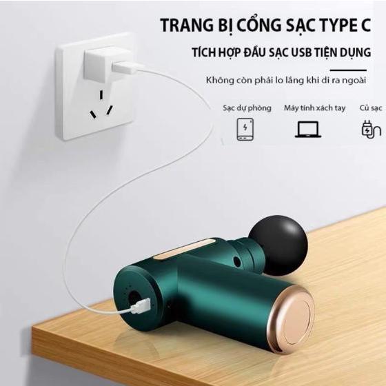 máy massage cầm tay mini - đấm lưng , trị liệu cổ vai gáy bảo hành 6 tháng 5