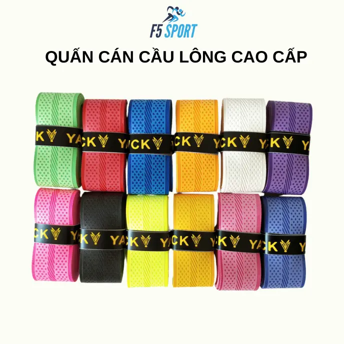 Combo 6 – 9 Quấn cán vợt cầu lông, Pickleball da PU cao cấp đa sắc mầu êm ái và thấm hút mồ hôi hiệu quả