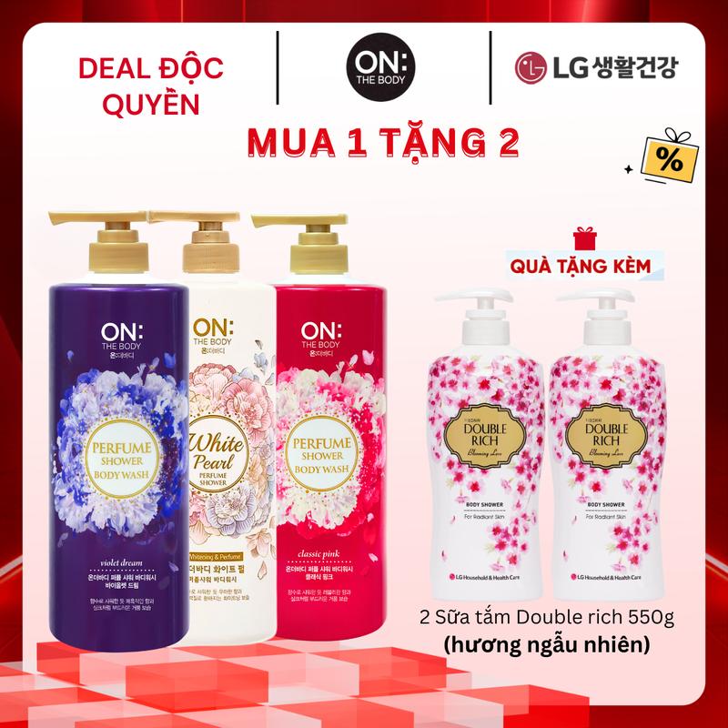 [ĐỘC QUYỀN LIVE] Sữa tắm hương nước hoa On The Body Perfume White Pearl và Violet Dream 1kg