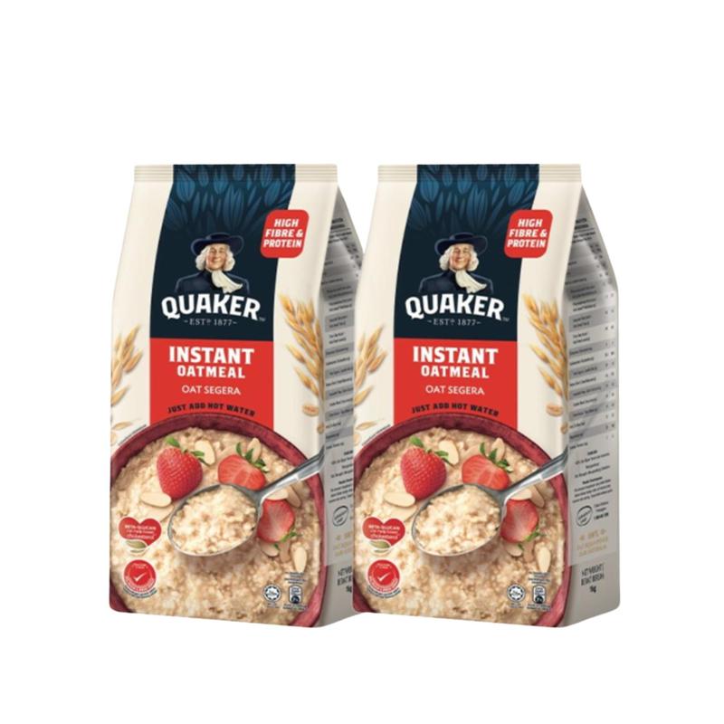 Combo 2 Yến Mạch Ăn Liền Quaker Oatmeal 1000G