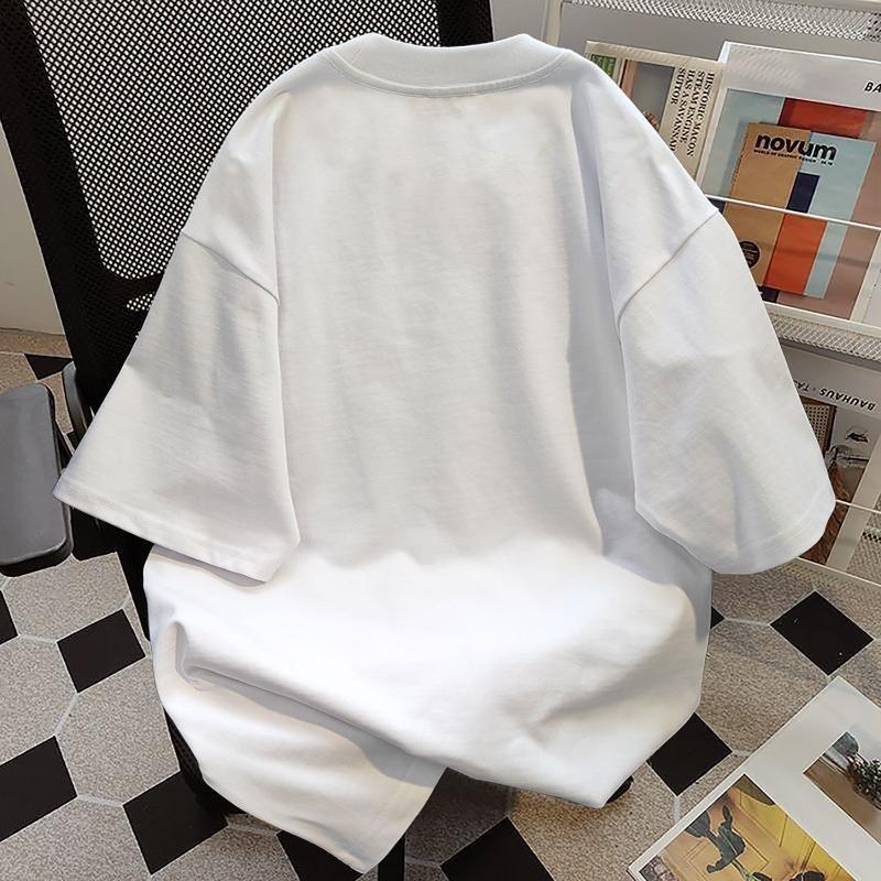 Product Introduction of 100% Cotton Puppy Cute Printed Short Sleeve T-Shirt Unisex Summer Loose Top boxy  shirt oversized  shirt  men 2